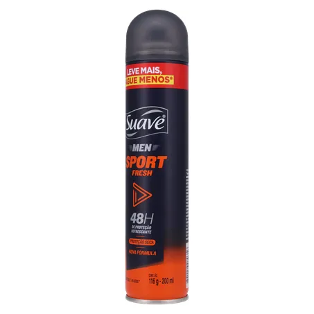 Antitranspirante Aerossol Suave Sport Fresh Frasco Spray 150ml 360-3