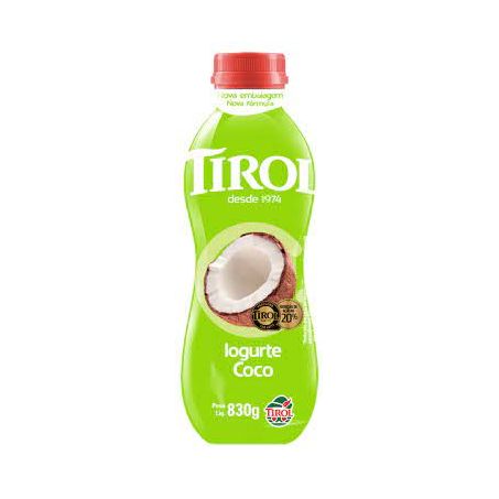 Iogurte tirol coco garrafa 830g