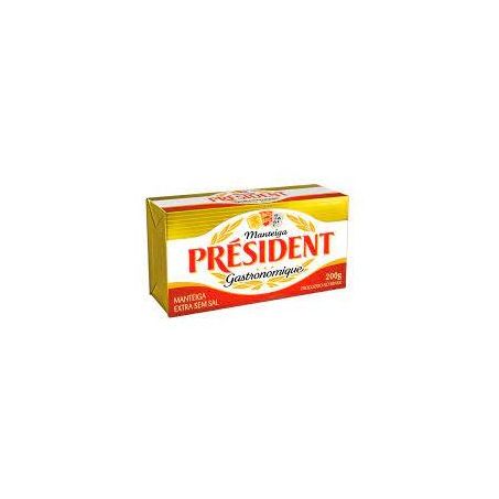 Manteiga president sem sal 200g