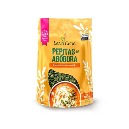 Pepitas de abobora leve croc 100g