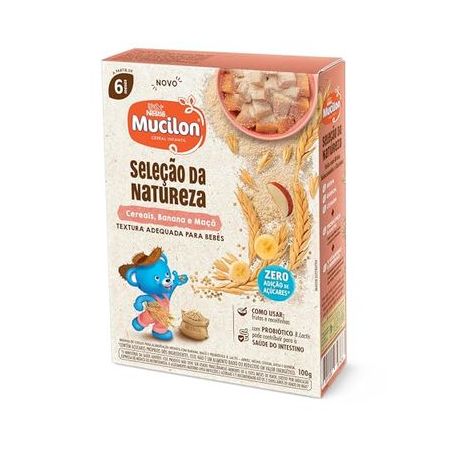 Mucilon 100gr cereais banana maçã