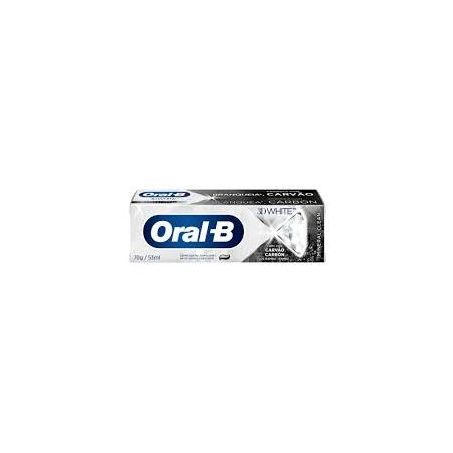 CREME DENTAL ORAL-B 3D WHITE MINERAL CLEAN C/CARVAO 70G