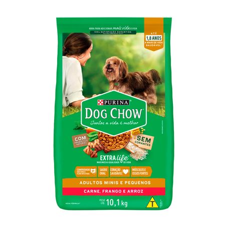 RACAO DOG CHOW CAES ADULTO R PEQUEN 10,1KG