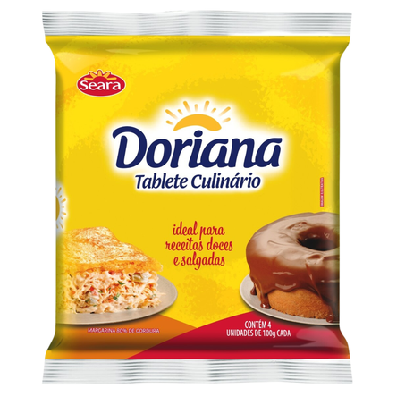 Margarina doriana c/4un 100g cada