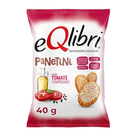 Salgadinho eqlibri panetini tomate temperado 40g