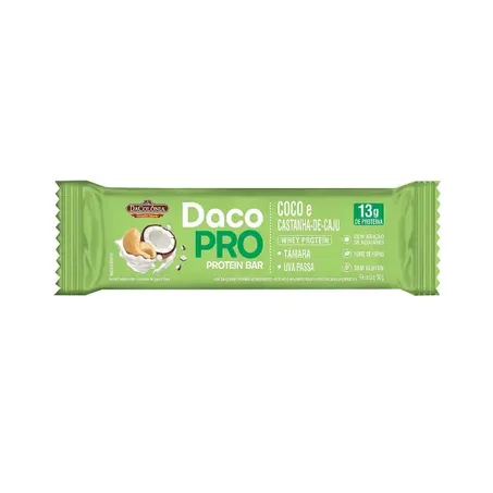 Barra proteina daco pro coco e castanha de caju 50g