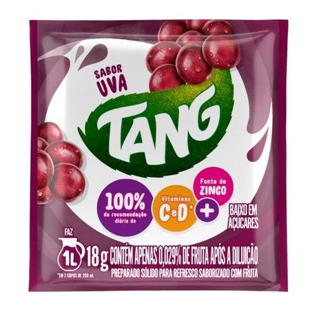 Refresco em Pó Uva Tang Pacote 18g
