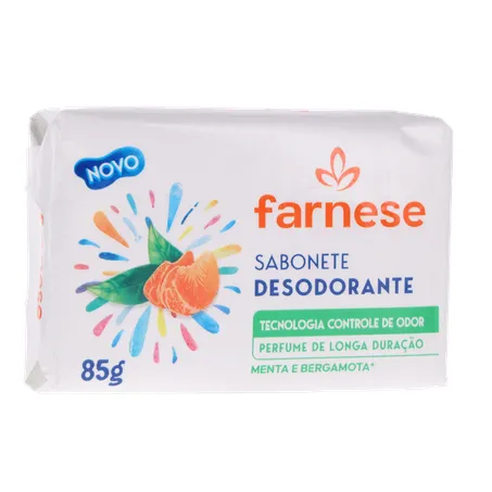 Sabonete Desodorante Farnese Menta e Bergamota Pacote 85gr 360-34