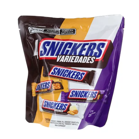 Chocolate Snickers Variedades Pacote 171g 
  360-1
