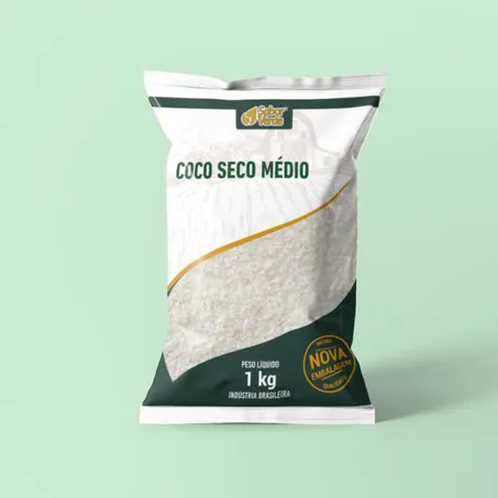 Coco Seco Médio 1 Kg - Sabor Verde