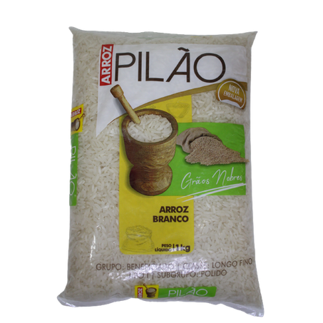 ARROZ BCO POLIDO LONGO FINO PILAO 1KG