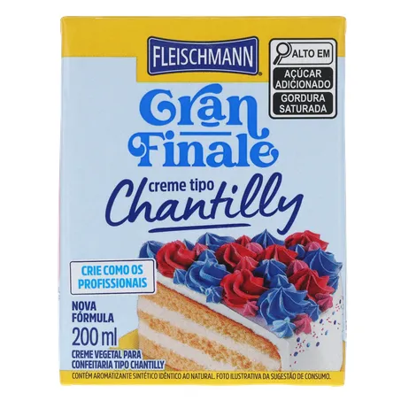 Creme Chantilly Fleischmann Gran Finale 200ml