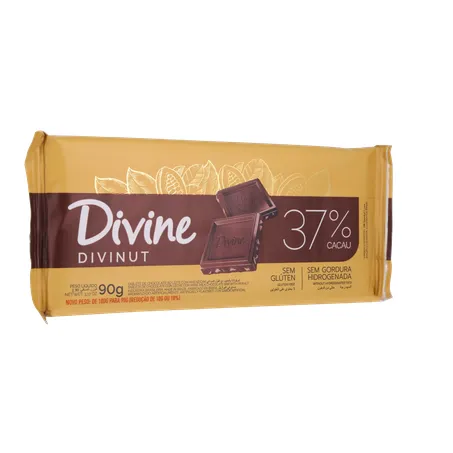 CHOCOLATE BARRA DIVINE DIVINUT S/ GLÚTEN 70G 360-33