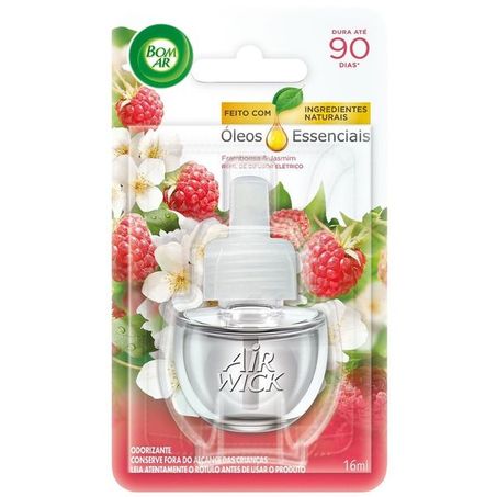 Purificador bom air wick framboesa jasmin refil 16ml