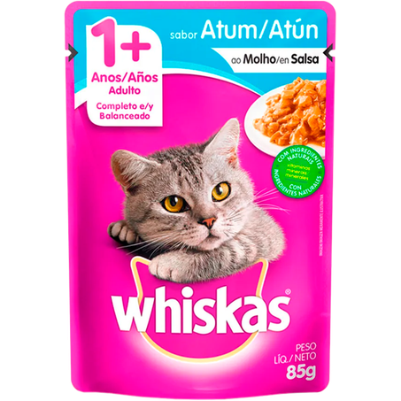 Alimento Umido Whiskas 85g Sache Peixe