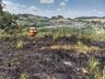 Bombeiros combatem incêndio em vegetação em SJCedro