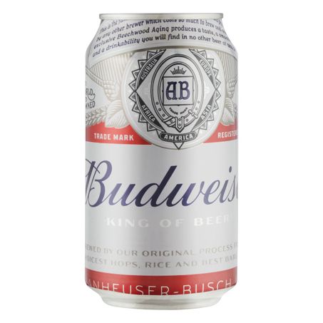 CERVEJA LAGER BUDWEISER LATA