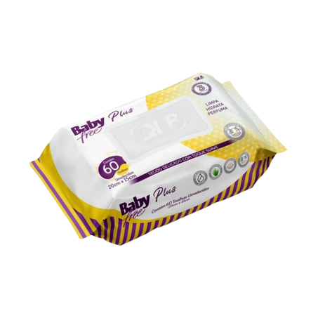 TOALHAS UMIDECIDAS BABY FREE PLUS C/60            