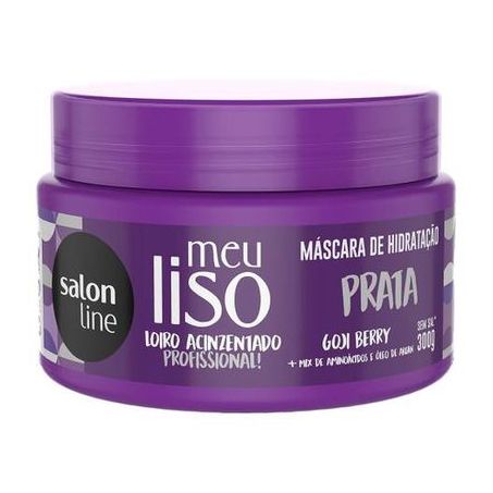 MASC.SALON LINE MEU LISO PRATA 300G