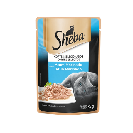 Ração Para Gatos Adultos Sheba Atum Marinado 85G