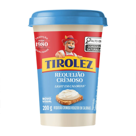 REQUEIJÃO CREMOSO TIROLEZ LIGHT 200G