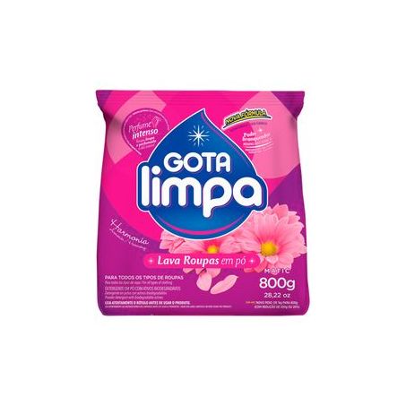 Deter.po gota limpa 800gr harmonia