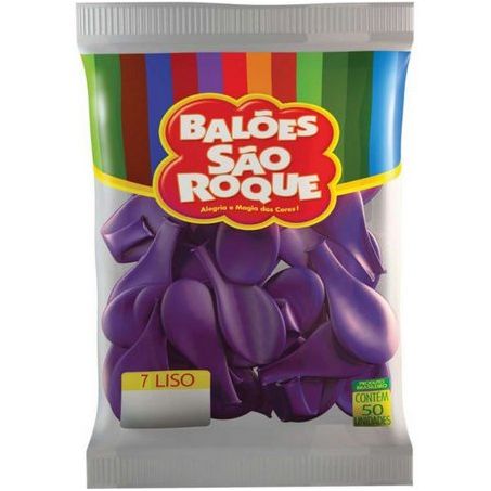 BALAO LISO N7 BOMPACK VIOLETA C/30