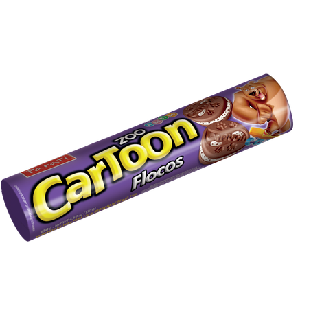 BISCOITO RECH. CARTOON 110G FLO