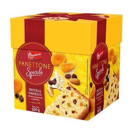 Panetone Bauducco Especiale Frutas/Damasco 500g