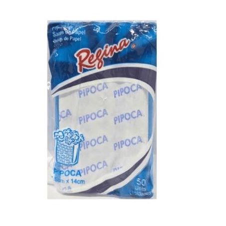 SACO PAPEL PIPOCA 7,5CMX14CM REGINA C/50