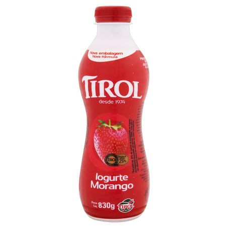 TIROL IOGURTE MORANGO 830G