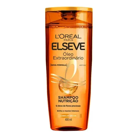 SHAMPOO ELSEVE ÓLEO EXTRAORDINÁRIO NUTRIÇÃO 400ML