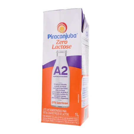 Leite Longa Vida S/Lactose Piracanjuba A2 Semidesnatado 1l 360-20