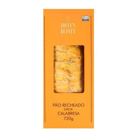 PÃO IDEIAS BUFFET RECHEADO CALABRESA 720G