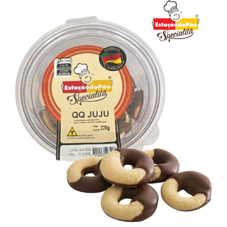 BISCOITO ESTAÇÃO DO PÃO QQ JUJU 220G POTE