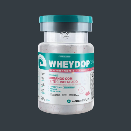 Wheydop 3W Morango Leite Condensado Pote 900g 360-5