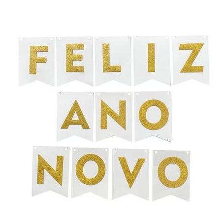 Faixa Decorativa Feliz Ano Novo
