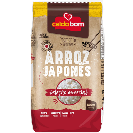 Arroz caldo bom 500g seleção especial japones