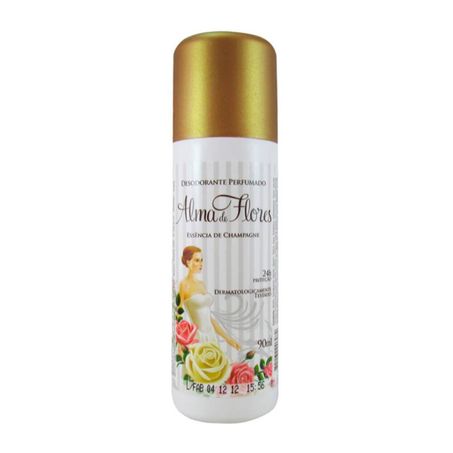 Desodorante alma de flores 90ml essência de flores brancas