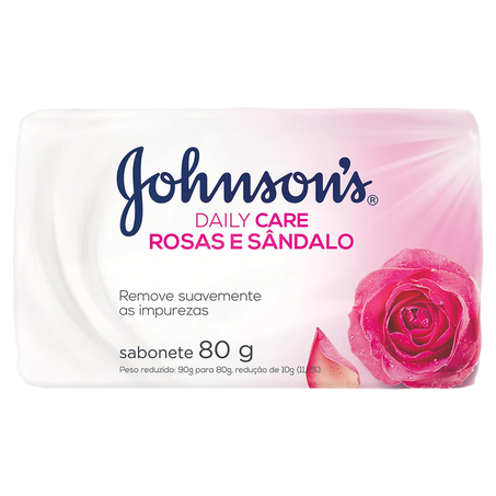 Sabonete Johnsons 80g - Rosas e Sândalo