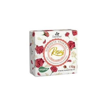 SABONETE DAVENE VEGETAL ROSAS VERMELHAS 170G