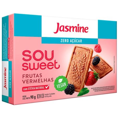 BISC SOU SWEET ZERO ACUC 75G FRUT VERM