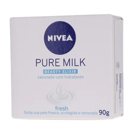 Sabonete nivea hidratante pure milk fresh caixa 90g 360-20