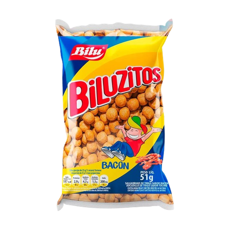 Salgadinho biluzitos bacon 51g