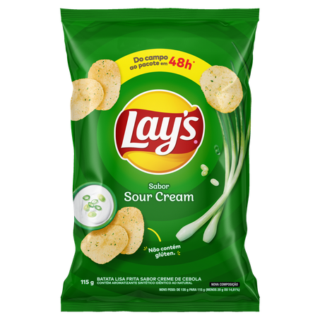 Batata lay's sour cream 115g