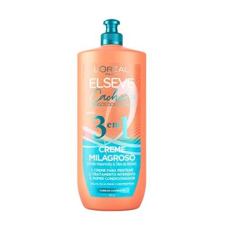 CREME PARA PENTEAR ELSEVE 3EM1 CACHOS DOS SONHOS 500ml