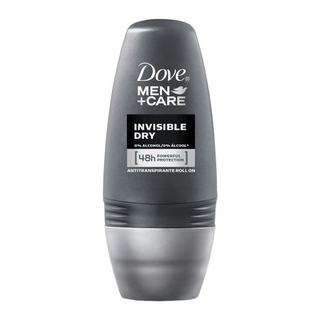 Desodorante dove antitranspirante men+care roll-on invisible dry 50ml