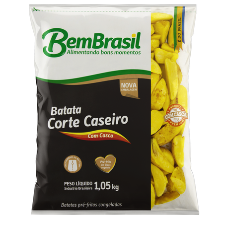 BATATA RÚSTICAS BEM BRASIL CONG 1,05KG CORTE CASEIRO