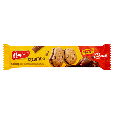 Biscoito bauducco recheado chocolate 108 gr