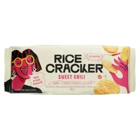 Biscoito arroz rice cracker 100g sweet chili